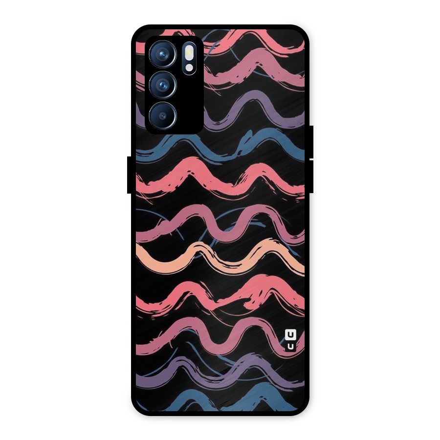Ribbon Art Metal Back Case for Oppo Reno6 5G