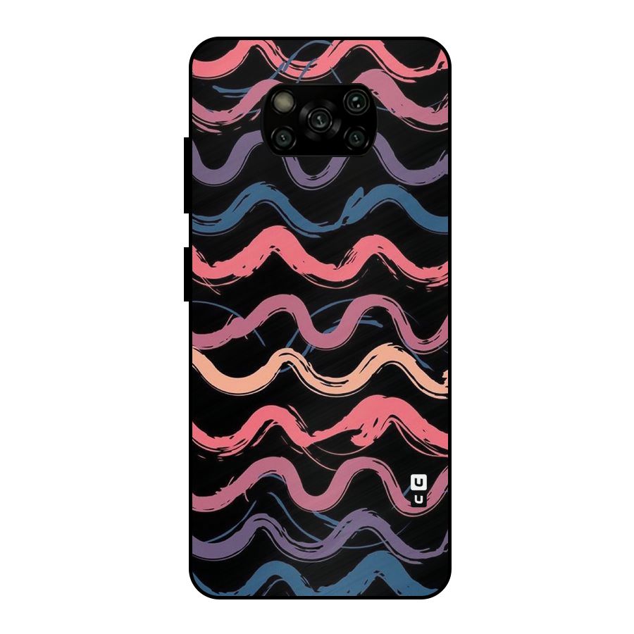 Ribbon Art Metal Back Case for Poco X3