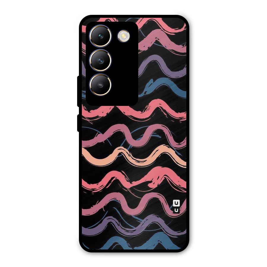 Ribbon Art Metal Back Case for Vivo T3 5G