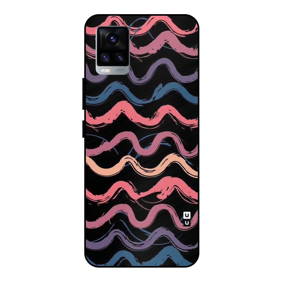 Ribbon Art Metal Back Case for Vivo V20 2021