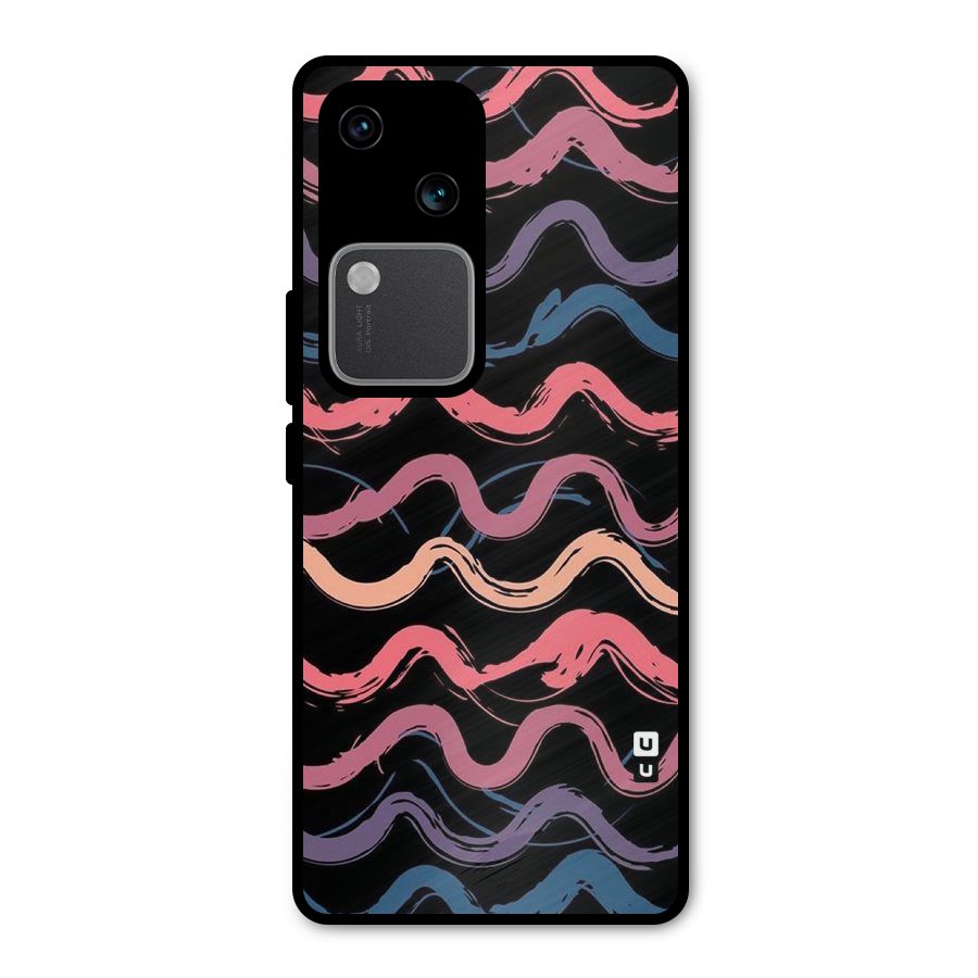 Ribbon Art Metal Back Case for Vivo V30 Pro