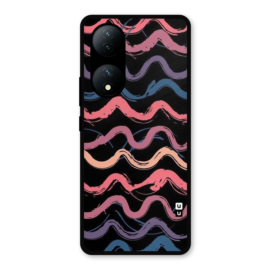 Ribbon Art Metal Back Case for Vivo Y100a
