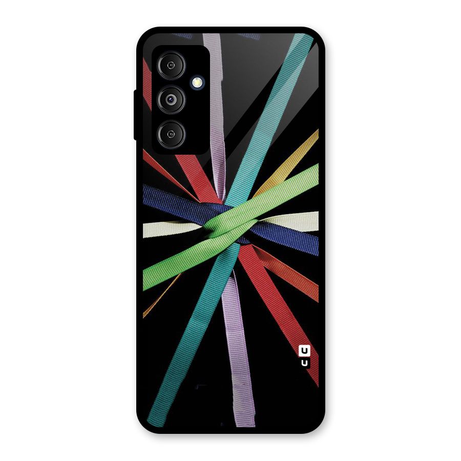 Ribbon Design Glass Back Case for Galaxy M14 5G