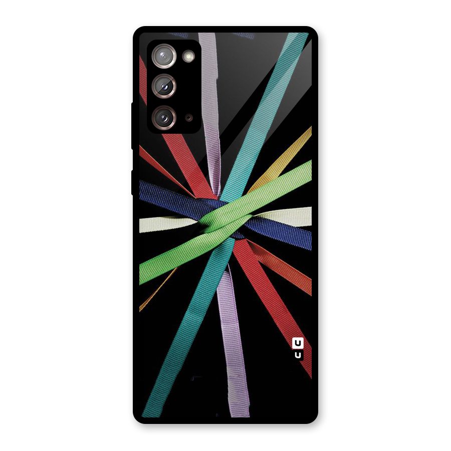 Ribbon Design Glass Back Case for Galaxy Note 20