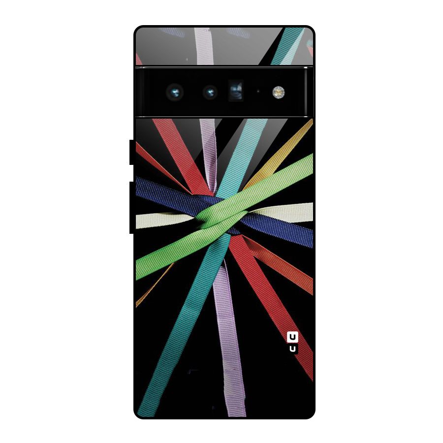 Ribbon Design Glass Back Case for Google Pixel 6 Pro