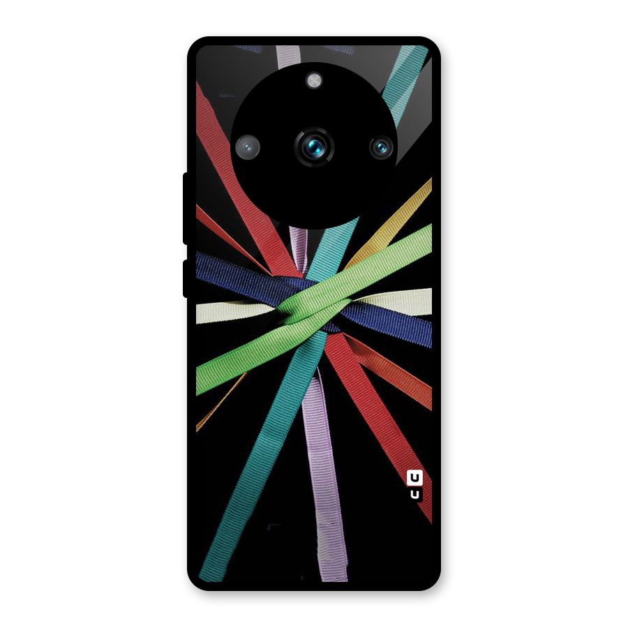 Ribbon Design Glass Back Case for Realme 11 Pro