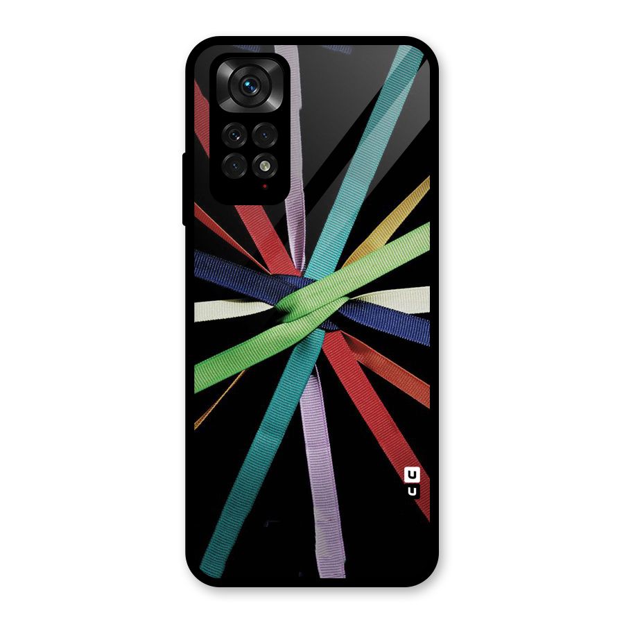 Ribbon Design Glass Back Case for Redmi Note 11S