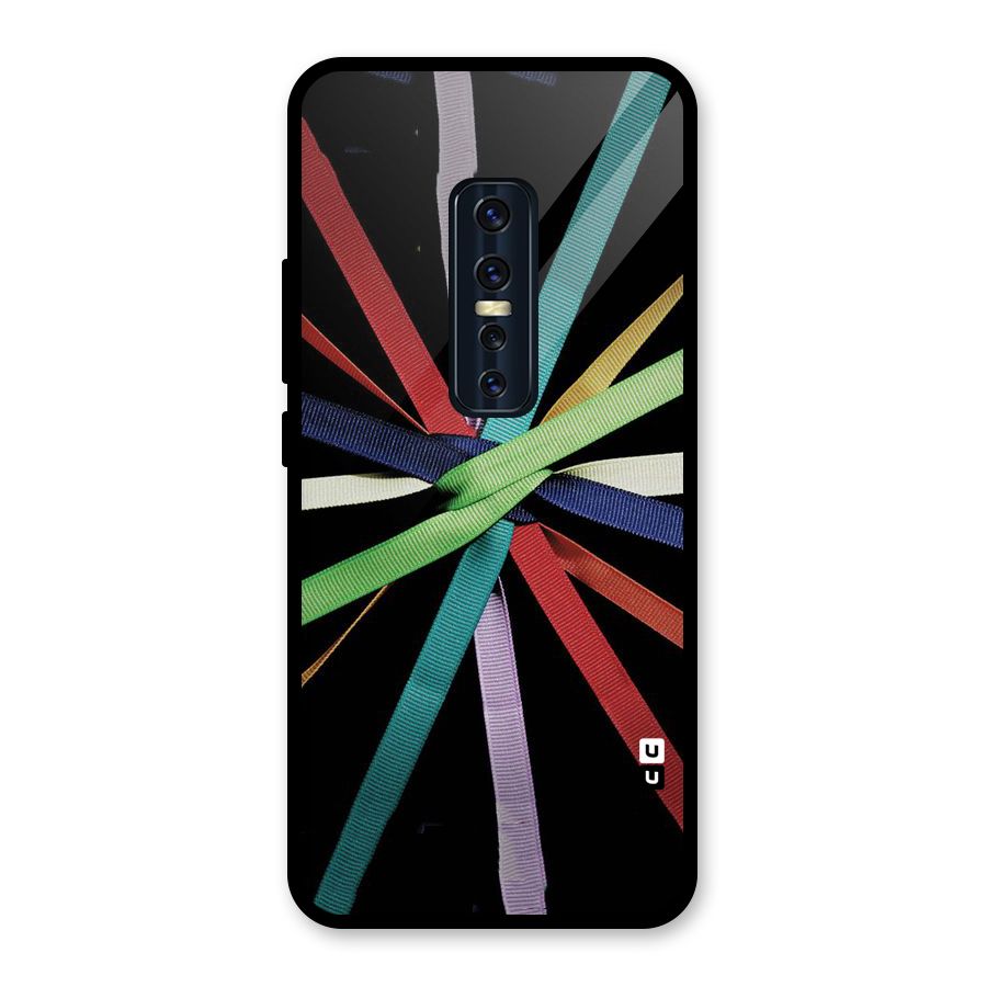 Ribbon Design Glass Back Case for Vivo V17 Pro