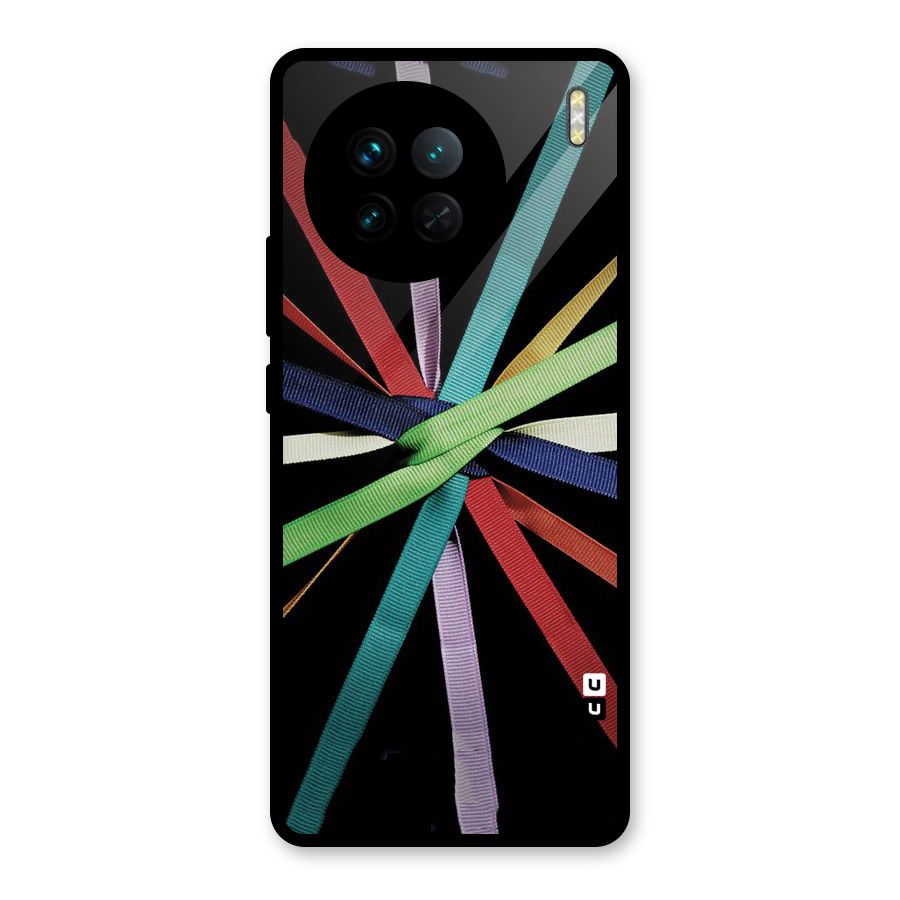Ribbon Design Glass Back Case for Vivo X90