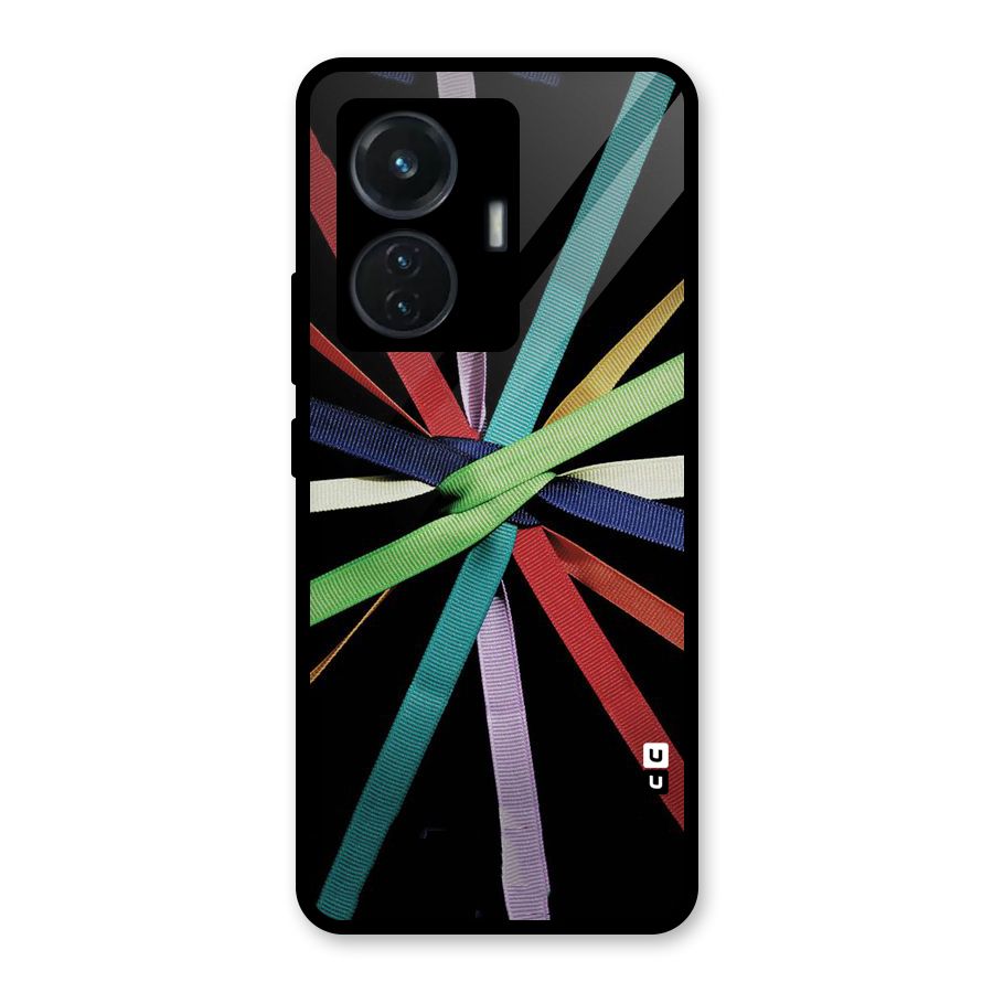 Ribbon Design Glass Back Case for iQOO Z6 44W