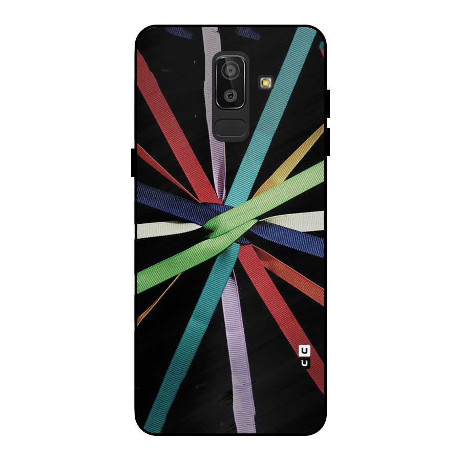 Ribbon Design Metal Back Case for Galaxy J8