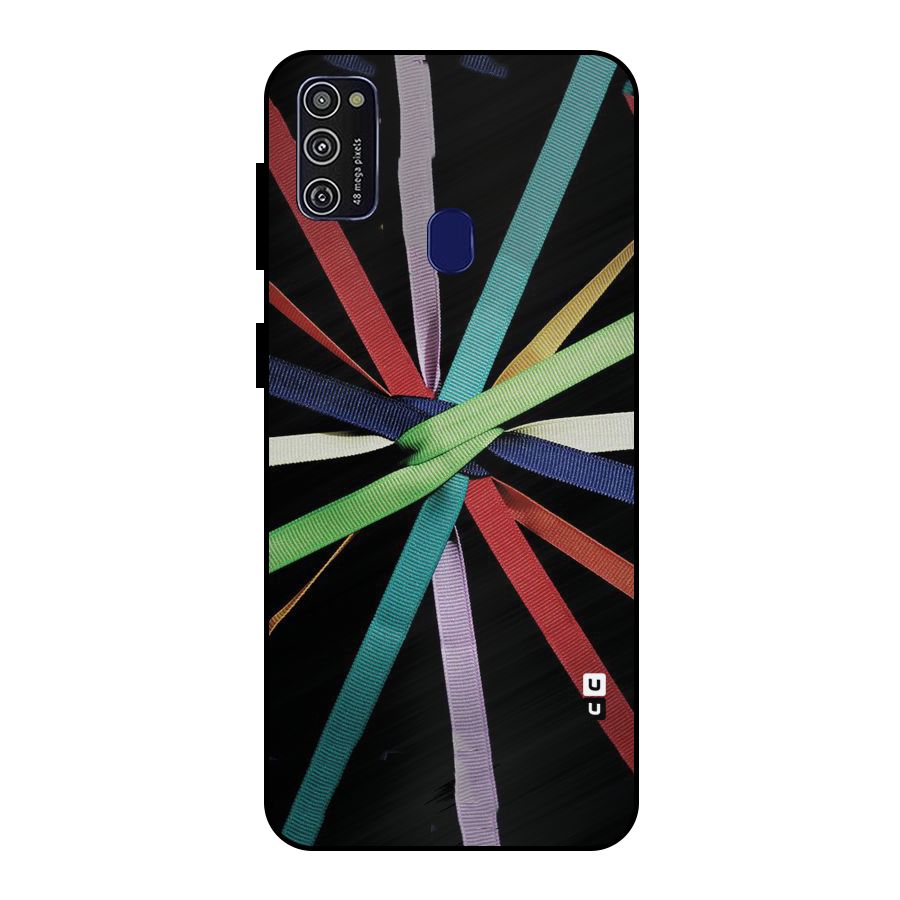 Ribbon Design Metal Back Case for Galaxy M21