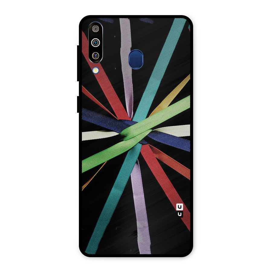 Ribbon Design Metal Back Case for Galaxy M30