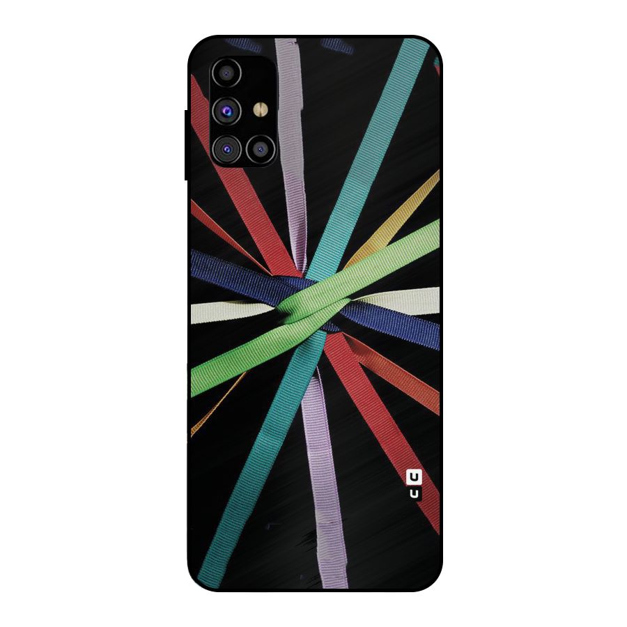 Ribbon Design Metal Back Case for Galaxy M31s