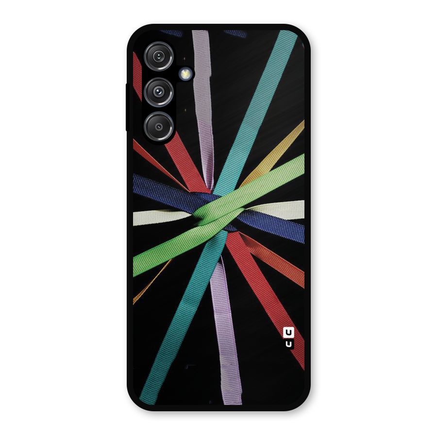 Ribbon Design Metal Back Case for Galaxy M34 5G