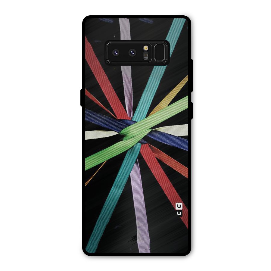 Ribbon Design Metal Back Case for Galaxy Note 8