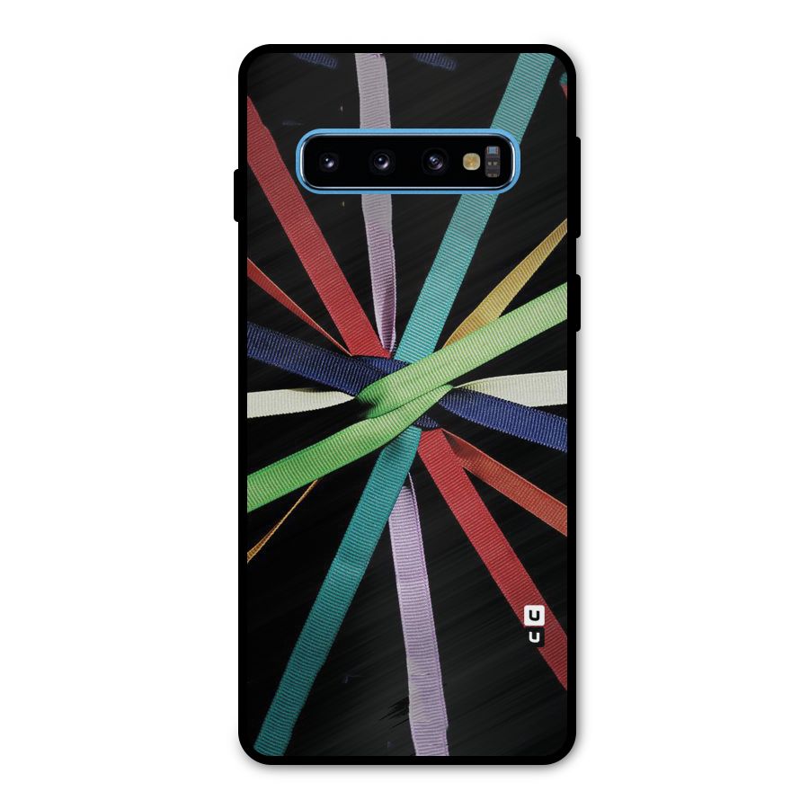 Ribbon Design Metal Back Case for Galaxy S10