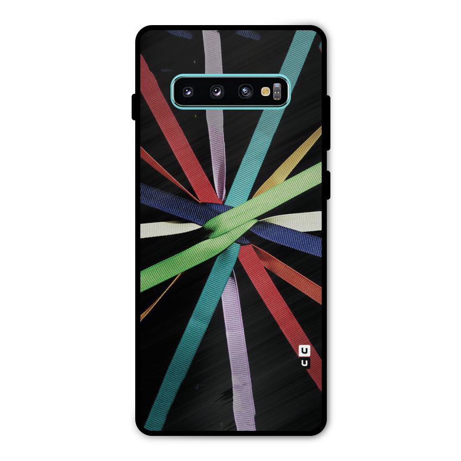 Ribbon Design Metal Back Case for Galaxy S10 Plus