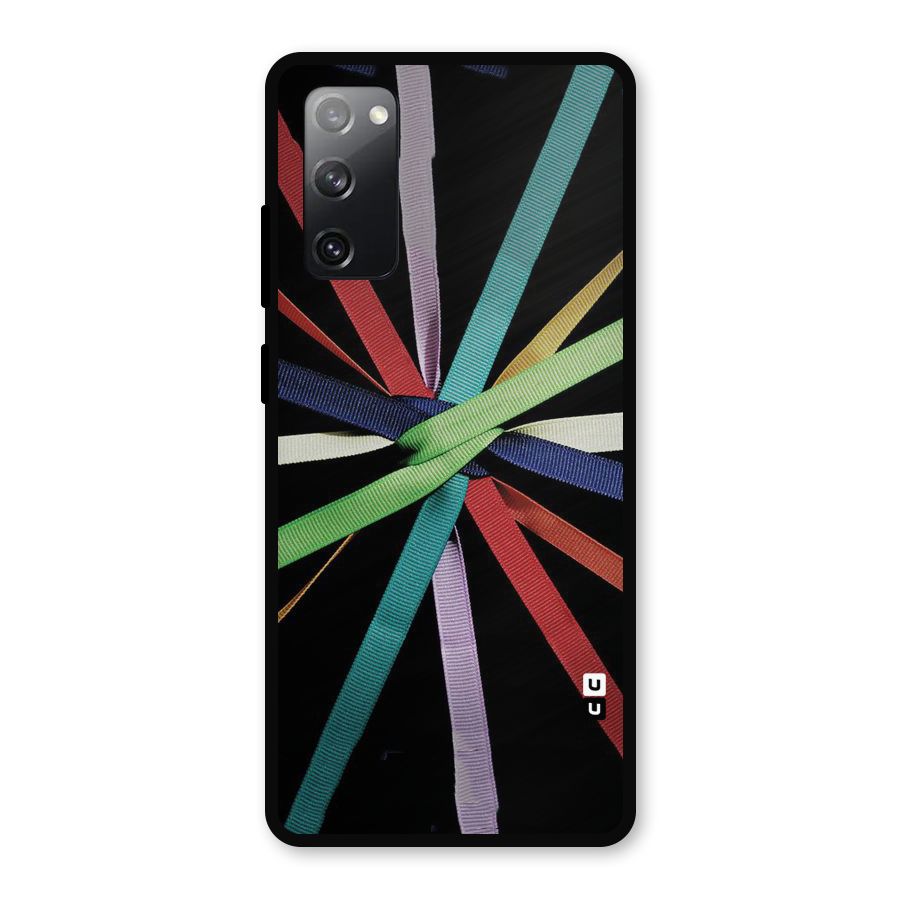 Ribbon Design Metal Back Case for Galaxy S20 FE 5G