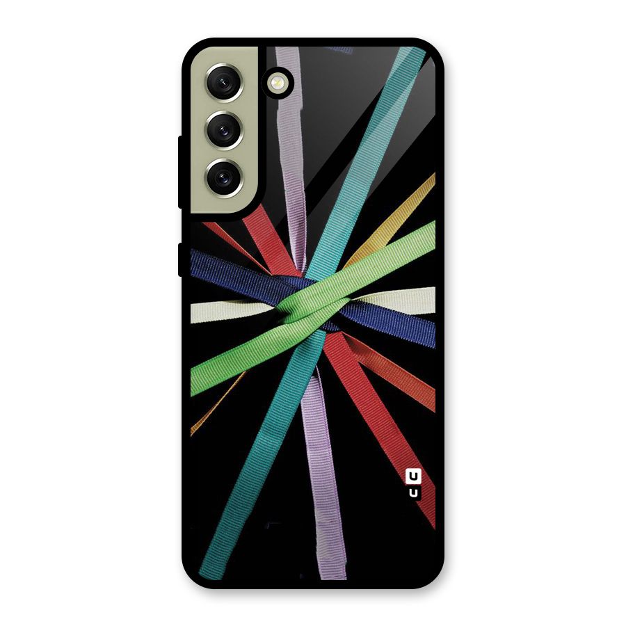 Ribbon Design Metal Back Case for Galaxy S21 FE 5G (2023)