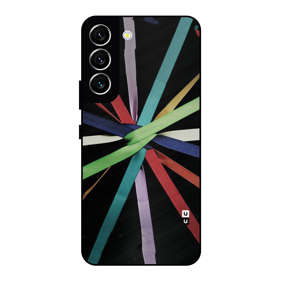 Ribbon Design Metal Back Case for Galaxy S22 5G