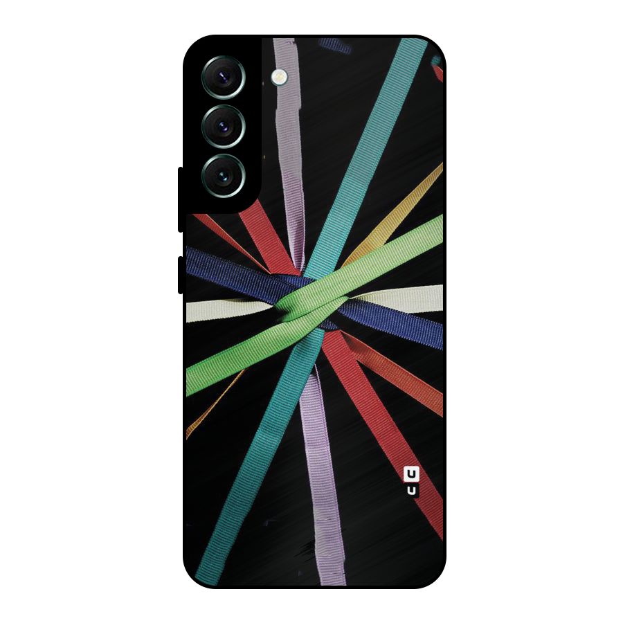 Ribbon Design Metal Back Case for Galaxy S22 Plus 5G
