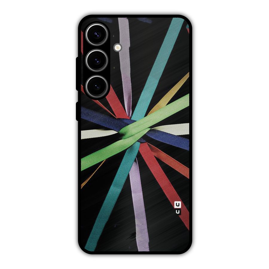 Ribbon Design Metal Back Case for Galaxy S24 Plus