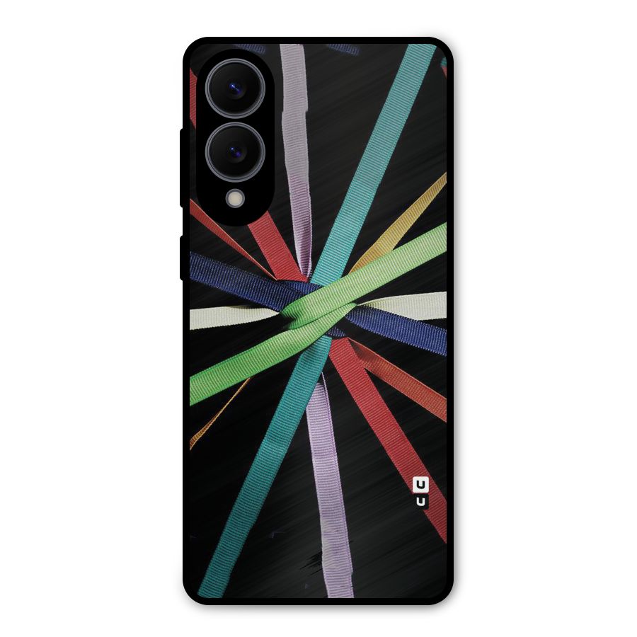 Ribbon Design Metal Back Case for Galaxy S25 Edge