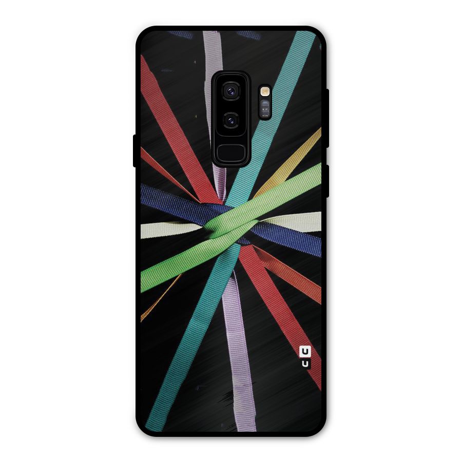 Ribbon Design Metal Back Case for Galaxy S9 Plus