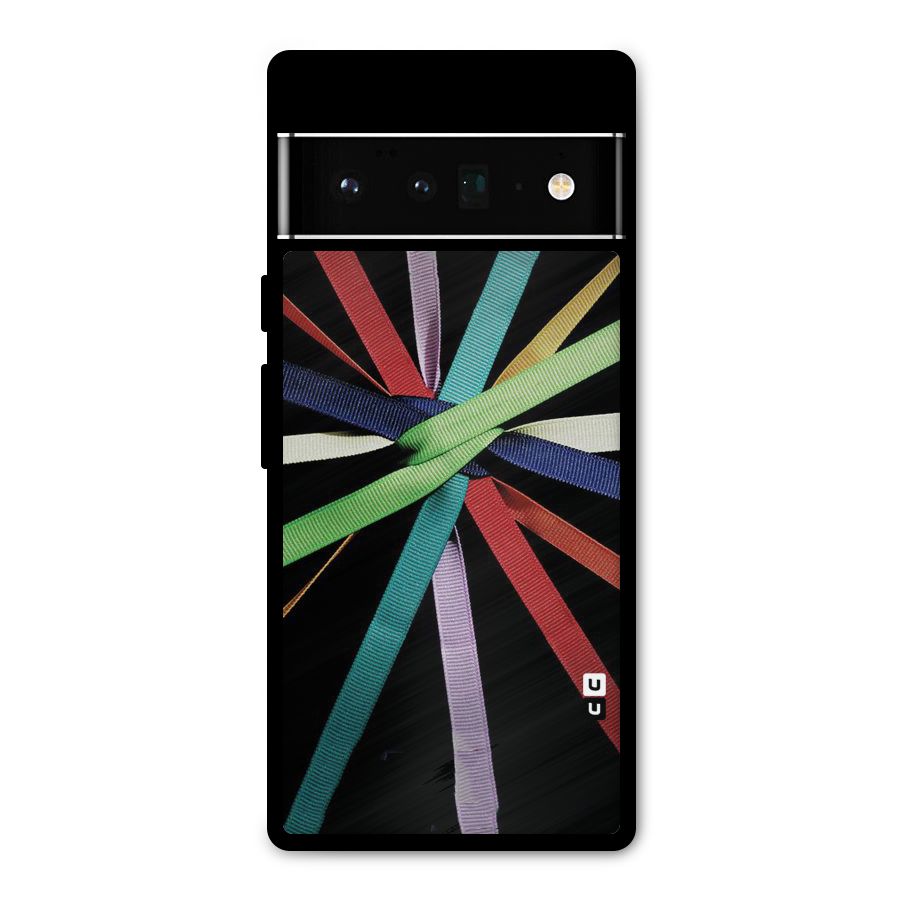 Ribbon Design Metal Back Case for Google Pixel 6 Pro