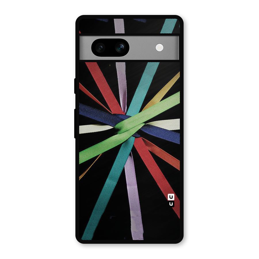 Ribbon Design Metal Back Case for Google Pixel 7a