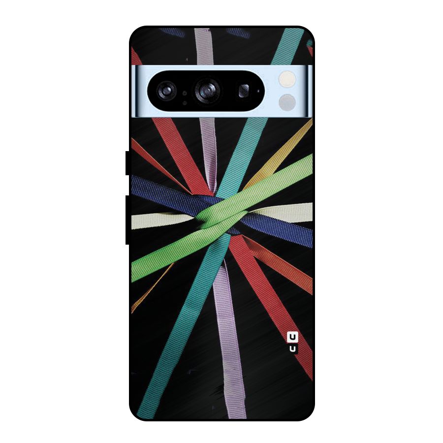 Ribbon Design Metal Back Case for Google Pixel 8 Pro