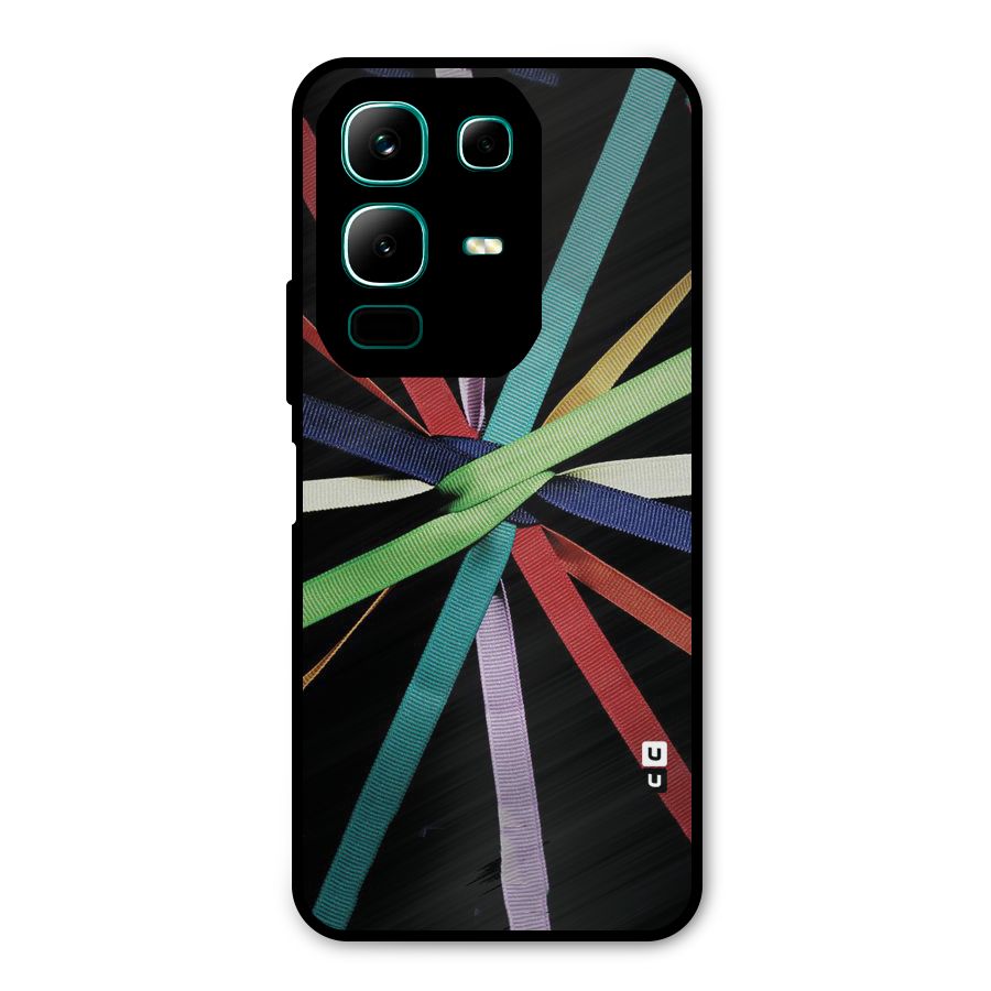 Ribbon Design Metal Back Case for Infinix Note 50x