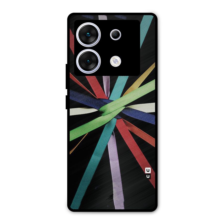Ribbon Design Metal Back Case for Infinix Zero 30 5G