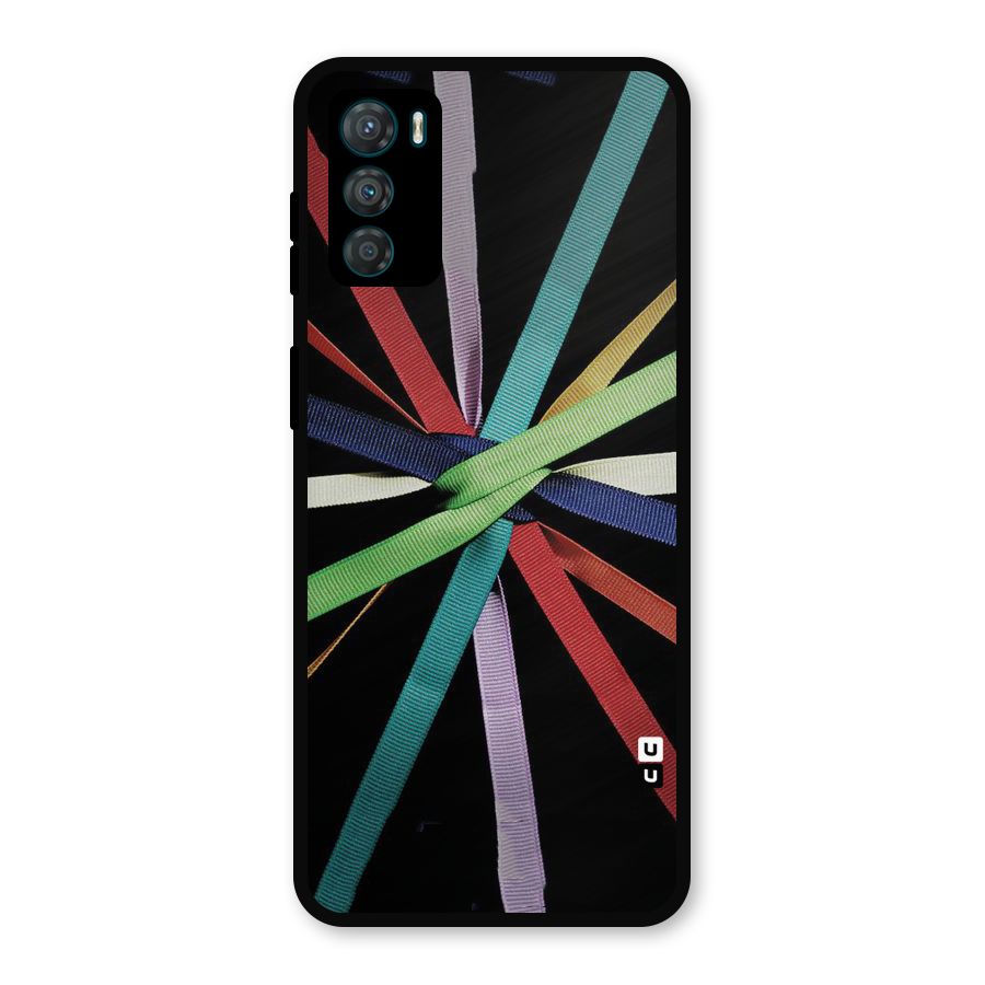 Ribbon Design Metal Back Case for Moto G42