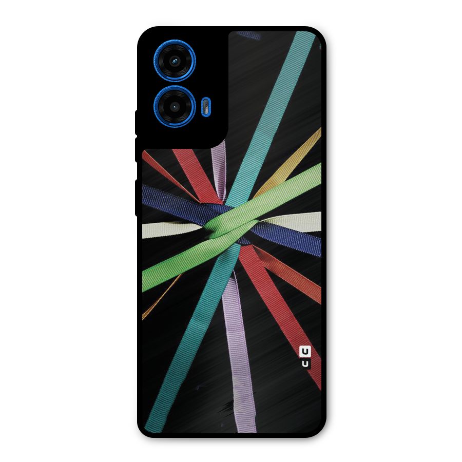 Ribbon Design Metal Back Case for Moto G45