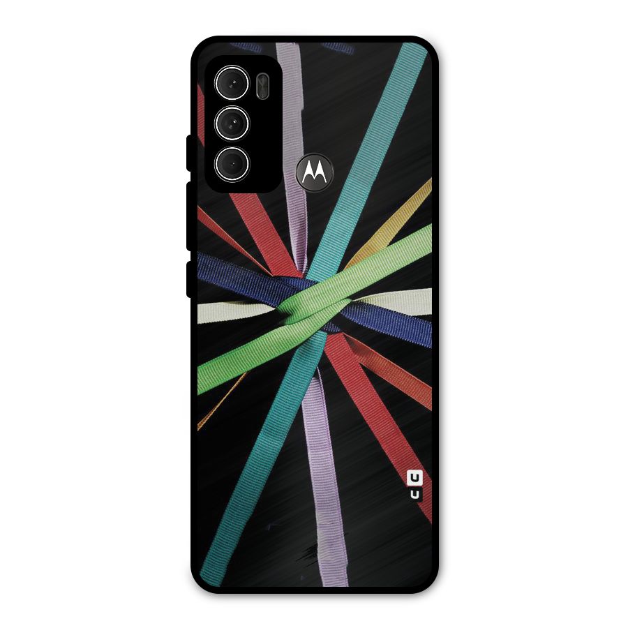 Ribbon Design Metal Back Case for Moto G60