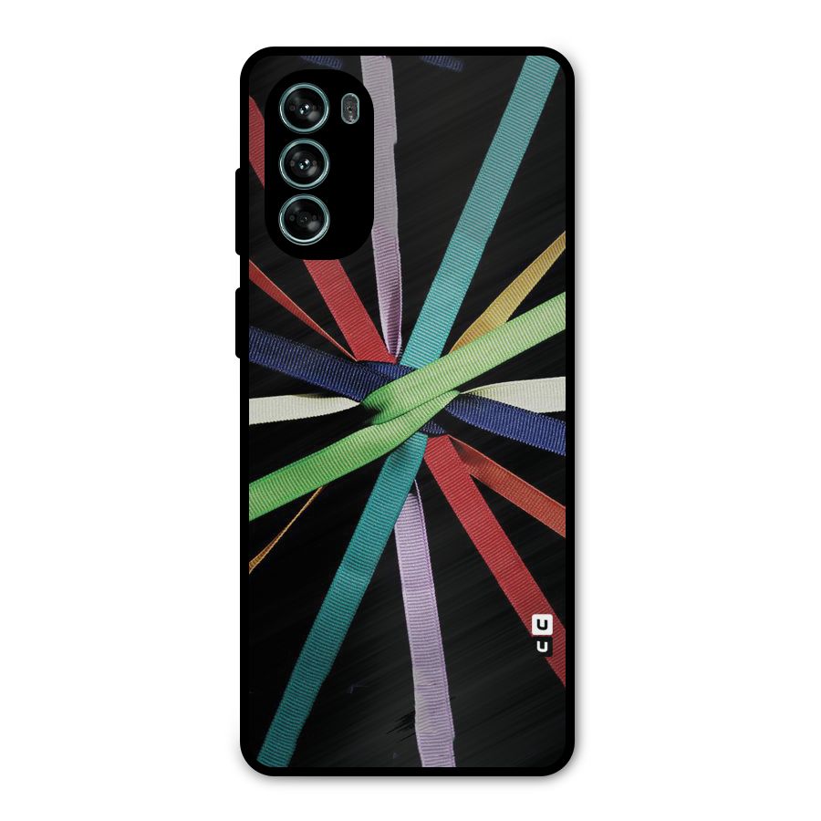Ribbon Design Metal Back Case for Moto G62