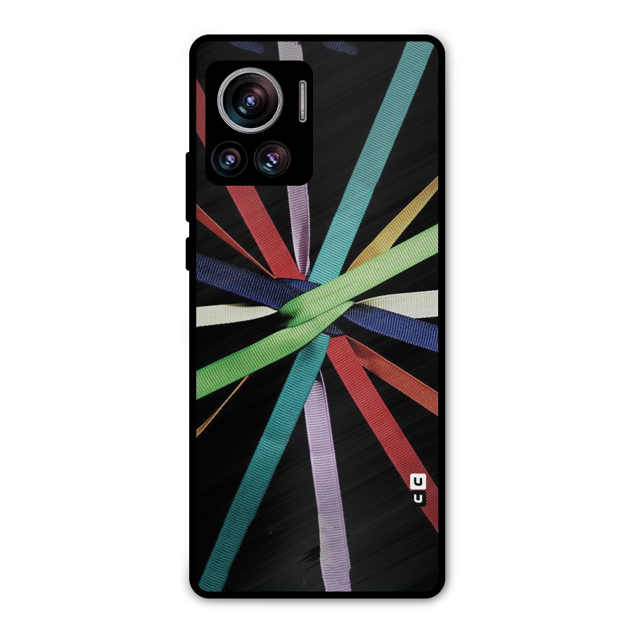 Ribbon Design Metal Back Case for Motorola Edge 30 Ultra