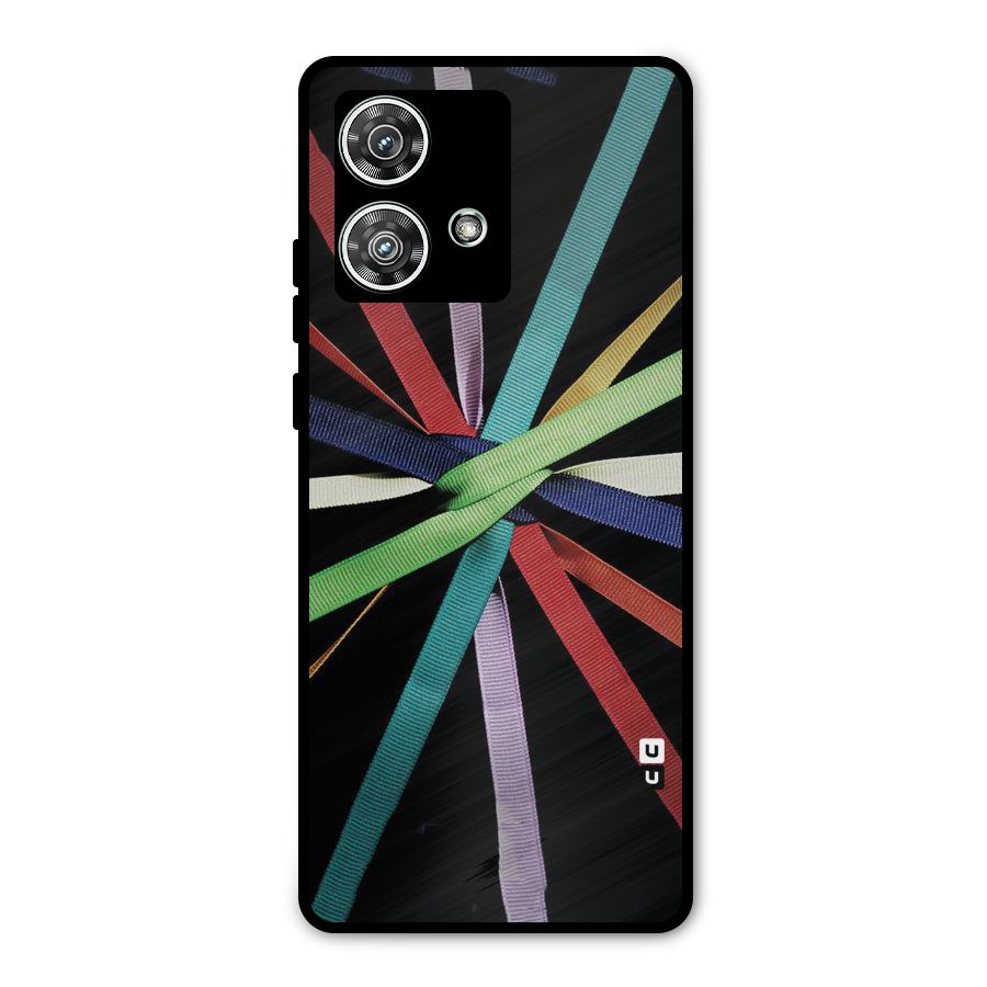Ribbon Design Metal Back Case for Motorola Edge 40 Neo