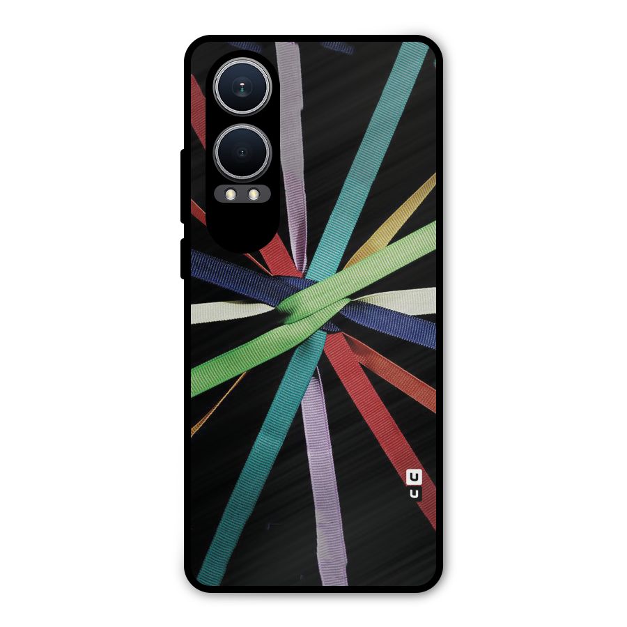 Ribbon Design Metal Back Case for OnePlus Nord CE4 Lite