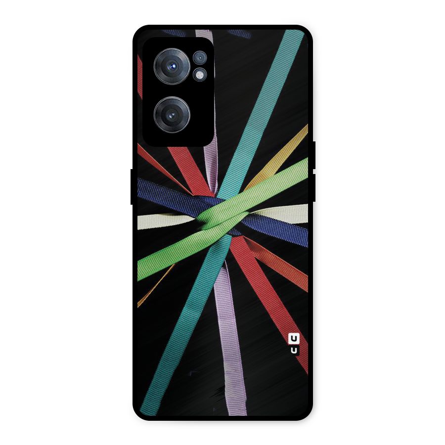 Ribbon Design Metal Back Case for OnePlus Nord CE 2 5G