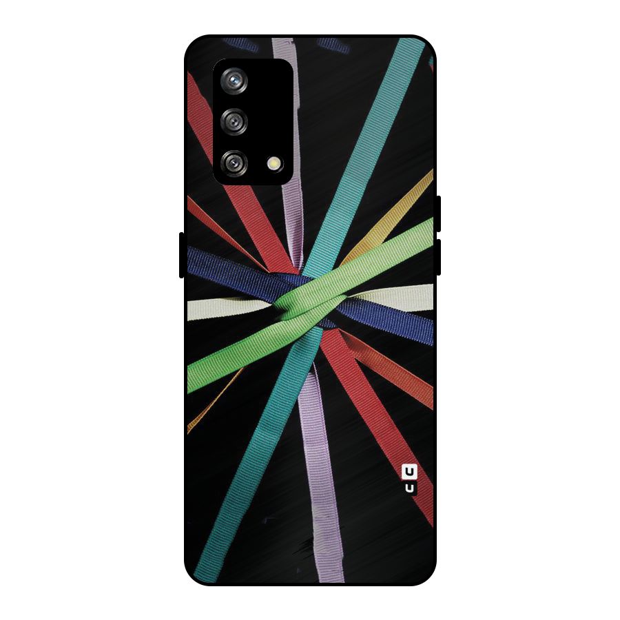 Ribbon Design Metal Back Case for Oppo F19