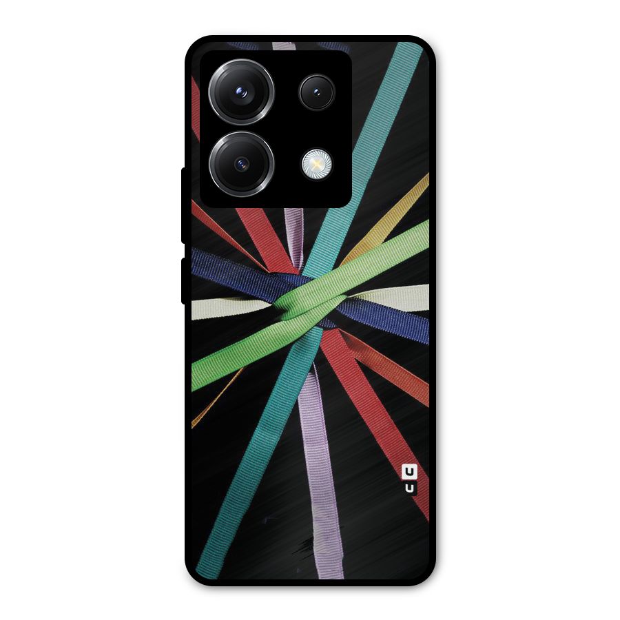 Ribbon Design Metal Back Case for Poco X6