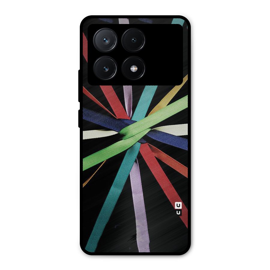 Ribbon Design Metal Back Case for Poco X6 Pro
