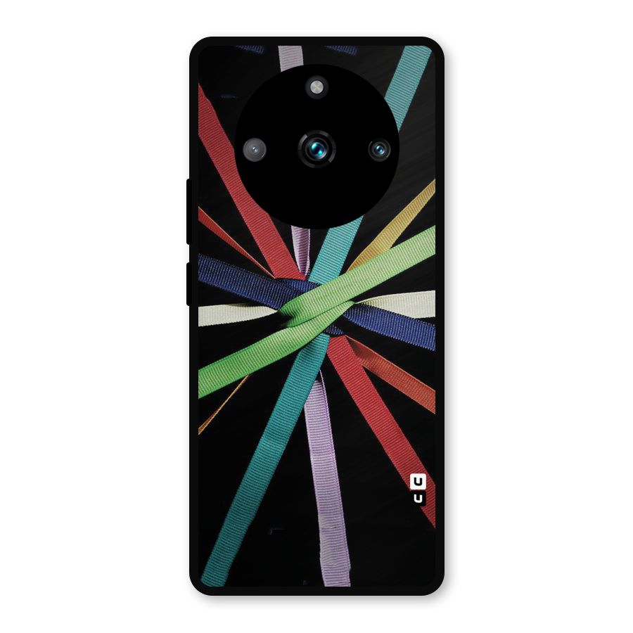 Ribbon Design Metal Back Case for Realme 11 Pro