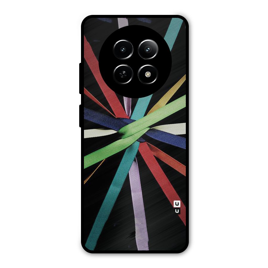 Ribbon Design Metal Back Case for Realme 13