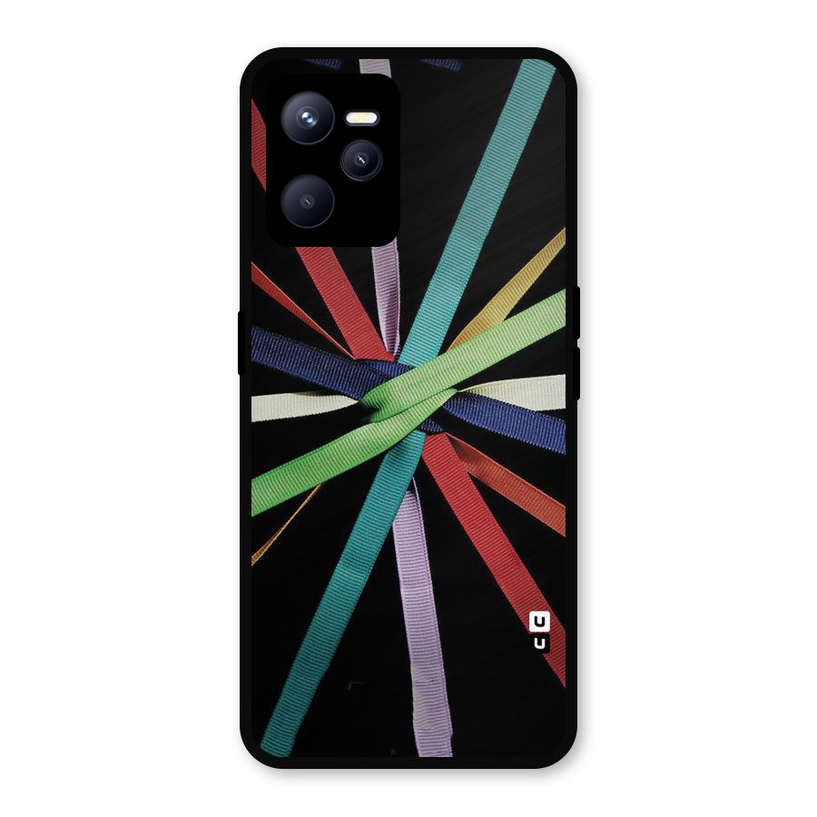 Ribbon Design Metal Back Case for Realme C35