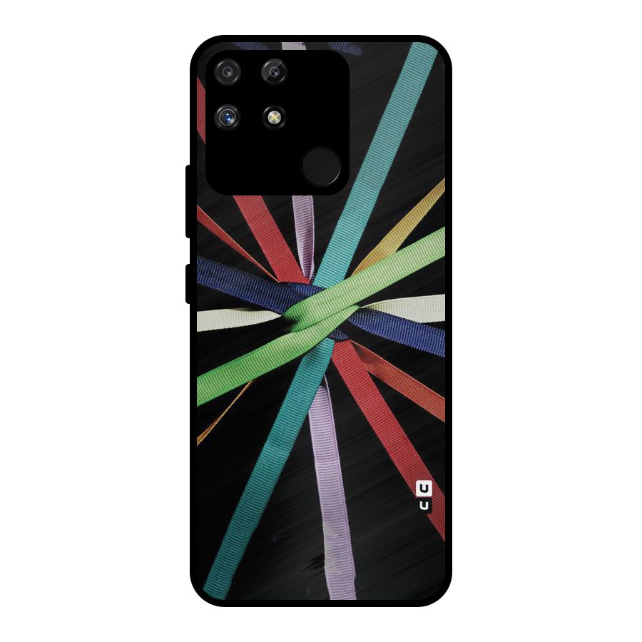 Ribbon Design Metal Back Case for Realme Narzo 50A