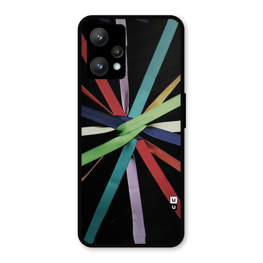 Ribbon Design Metal Back Case for Realme Narzo 50 Pro